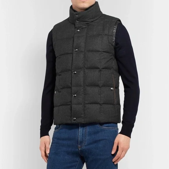 Canali - Quilted Super 120s Wool Down Gilet